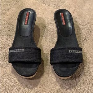 Prada wedges